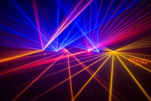 Lasershow, Party, Pioneer, Lighteffects and Partypeople