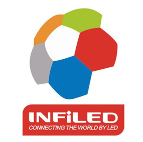 LED Leinwand Logo Infield