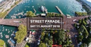 Party an derStreetparade 2018 mit USL Veranstaltungstechnik